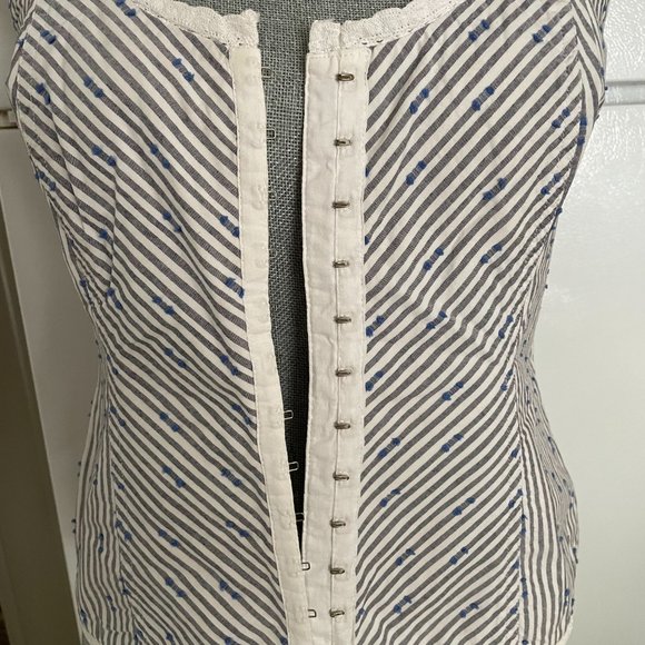 INTUITIONS Cotton Tank, Crochet Edging, Size S - Picture 3 of 7